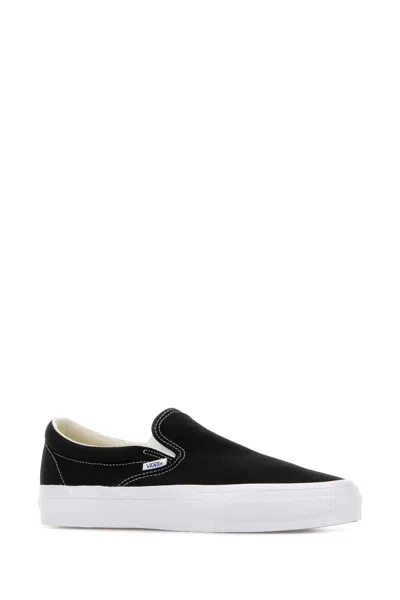 Vans Classic Black Canvas Slip-on Stackform Sneakers In Black