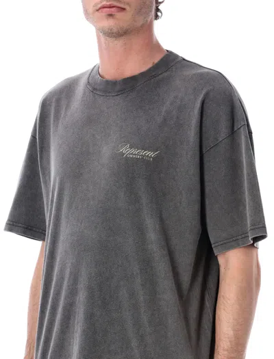 Represent Owners Club Script T-shirt In Gray