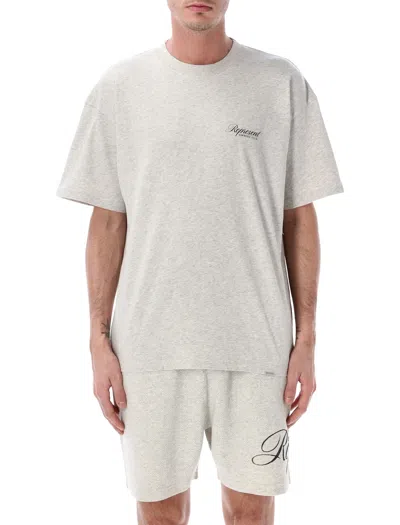 Represent Owners Club Script T-shirt In Gray