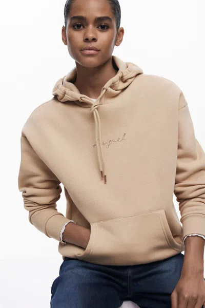 Desigual Basic Logo Sweatshirt In Orange