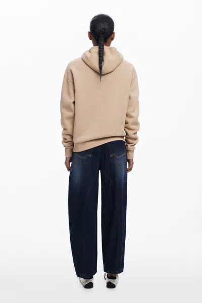 Desigual Basic Logo Sweatshirt In Orange