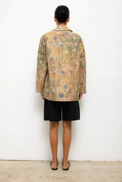 Leset Pre-order: Pam Button Down Jacket In Brown