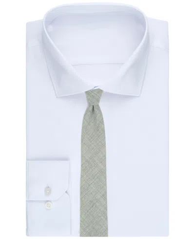 Bar Iii Men's Chambray Solid Tie, Macy's Exclusive In Metallic