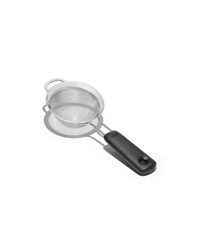 Oxo Mini Hand Strainer In Black