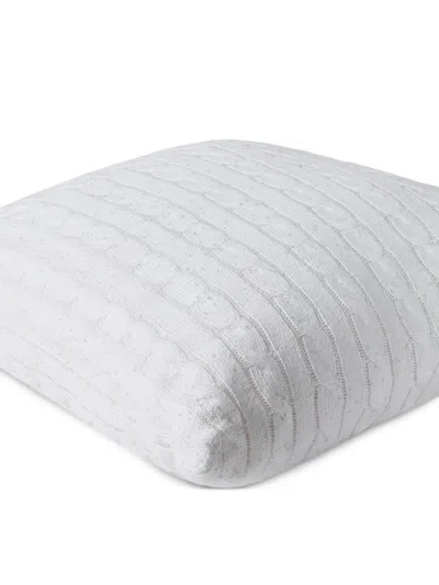 Brunello Cucinelli Cable-knit Cotton Cushion Pillow In White