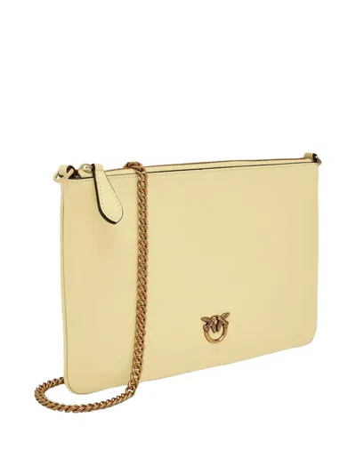 Pinko Medium Shoulder Bag In Neutral