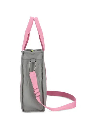 Msgm Strap Tote Bag In Gray