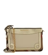 BURBERRY Leather House Check Cross Body Bag