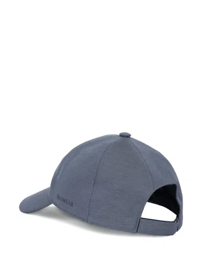 Slowear Panelled Baseball Cap In Blue