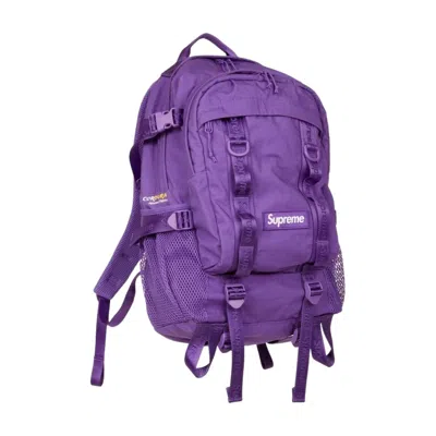 Supreme Logo-detail Backpack In Purple