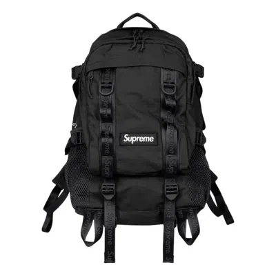 Supreme Logo-detail Backpack In Black