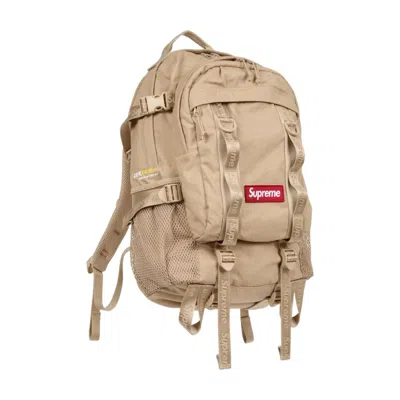 Supreme Logo-detail Backpack In Brown
