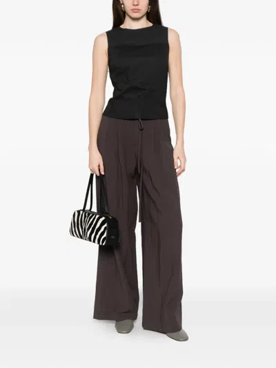 Samsoe & Samsoe Ribbed-panel Vest In Black