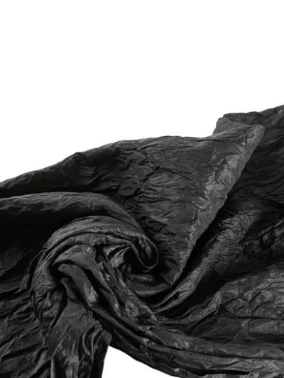 Daniela Gregis Crinkled Scarf In Black