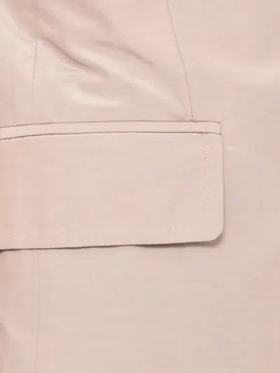 Peserico Wool Single Breasted Blazer Notch Lapels In Neutral