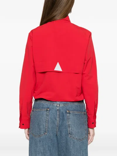 Moncler Patch Pocket Jacket In Red