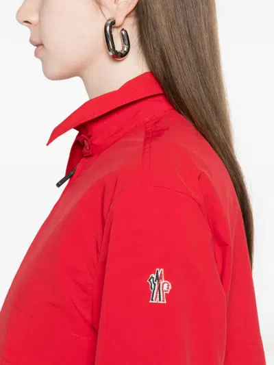 Moncler Patch Pocket Jacket In Red