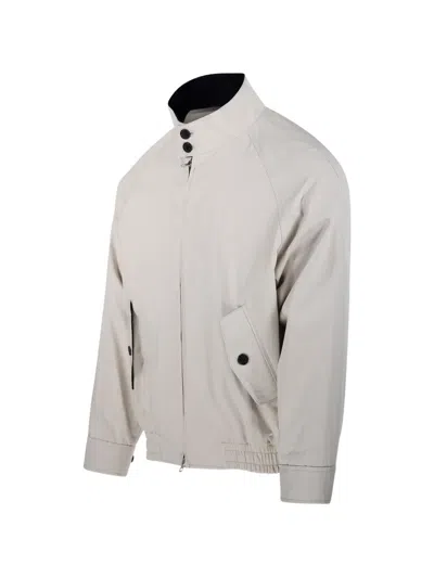 Dunst Button Zip Jacket In Green