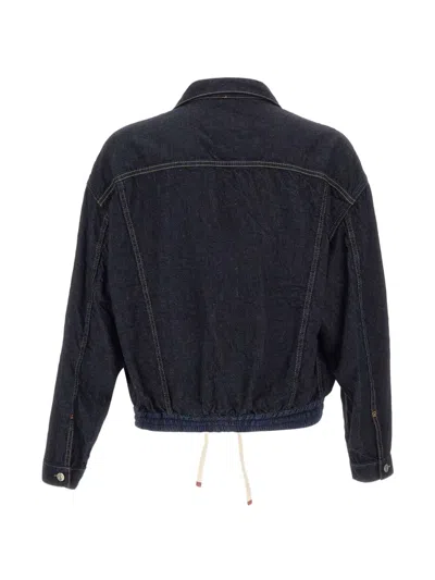 Dsquared2 Cargo-design Buttoned Denim Jacket In Blue