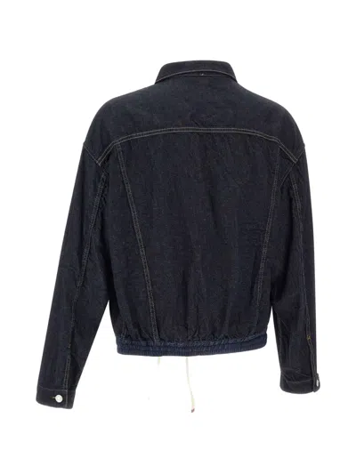 Dsquared2 Cargo-design Buttoned Denim Jacket In Blue