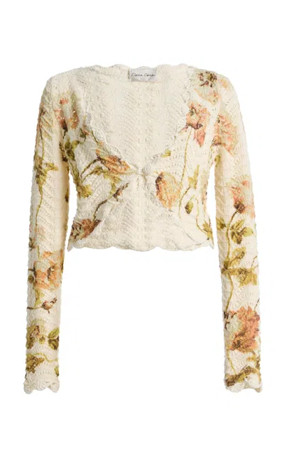 Cara Cara Sally Floral-pattern Cardigan In Multi