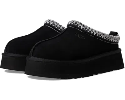 Ugg Tazz Ii 1174471-blk Slipper Black Suede Faux Fur Platform Rhs6920 In Multi