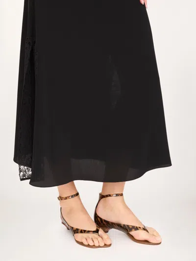 Chloé Jelly Flip-flop Sandals Tropical Print Shell Heel In Animal Print