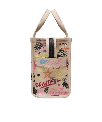 Marc Jacobs The Small Punk Scribble Canvas Tote Bag