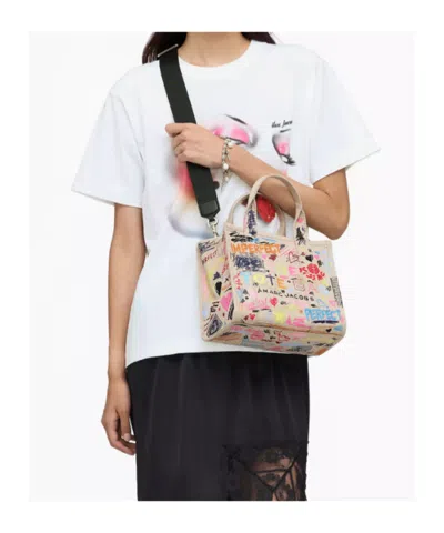 Marc Jacobs The Small Punk Scribble Canvas Tote Bag