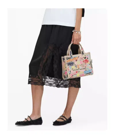 Marc Jacobs The Small Punk Scribble Canvas Tote Bag