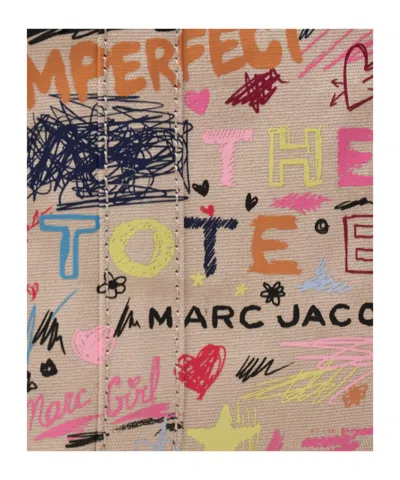 Marc Jacobs The Small Punk Scribble Canvas Tote Bag