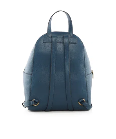 Coccinelle Logo Printed Backpack In Blue