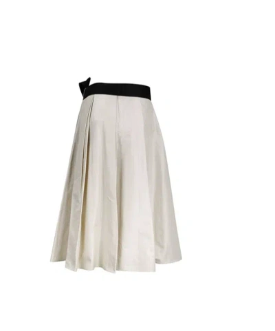 Max Mara Midi Skirt In White