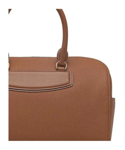 Michael Kors Structured Zip Shoulder Bag In Brown