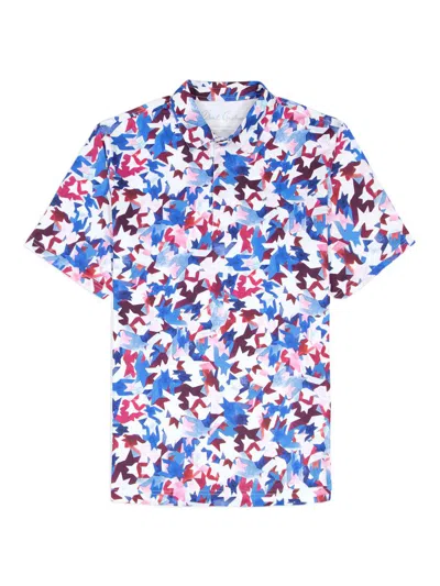 Robert Graham Bartlow Performance Golf Polo In Blue