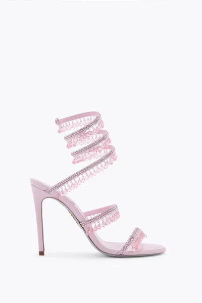 René Caovilla Chandelier 105mm Crystal-embellished Sandals In White