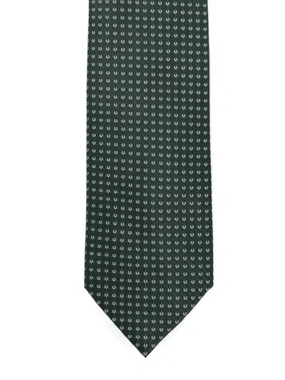 Brioni Patterned Tie In Metallic