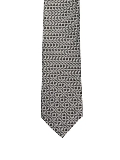 Brioni Patterned Tie In Green