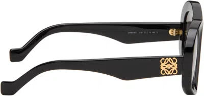 Loewe Anagram 51mm Beveled Acetate Pentagon Sunglasses In Black