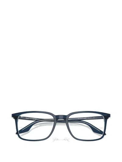 Ray Ban Square Frame Glasses In Blue