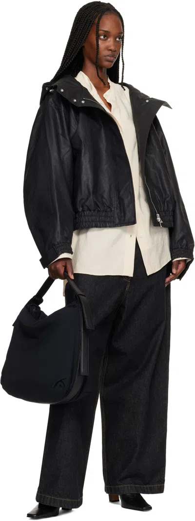 Studio Nicholson Black Transit Bag In Black