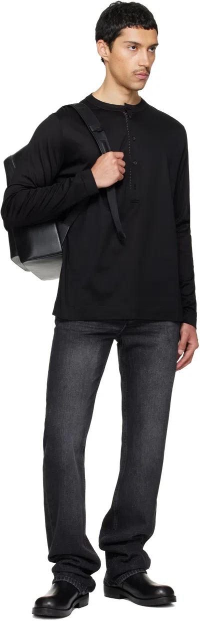 Paul Smith Black Logo Stamp Backpack