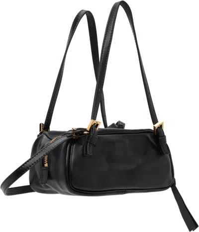 Versace Logo-plaque Mini Bag In Black