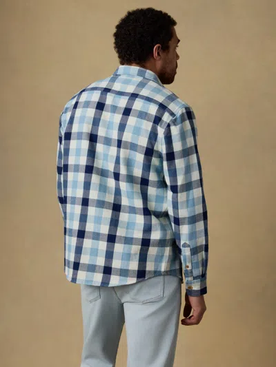 Faherty Indigo Overshirt In Blue
