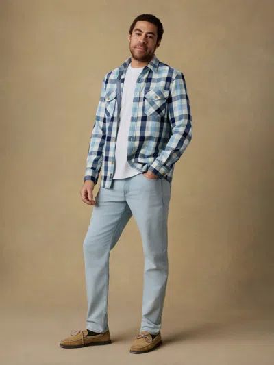 Faherty Indigo Overshirt In Blue