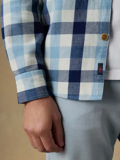 Faherty Indigo Overshirt In Blue