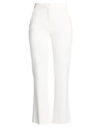 Pinko Woman Pants White Size 2 Polyester, Elastane In White