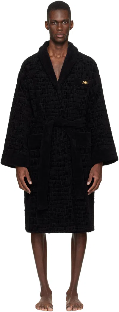 Versace Peignoir Icon In Black