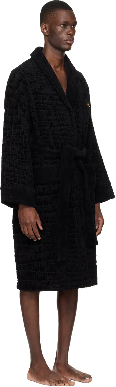 Versace Peignoir Icon In Black