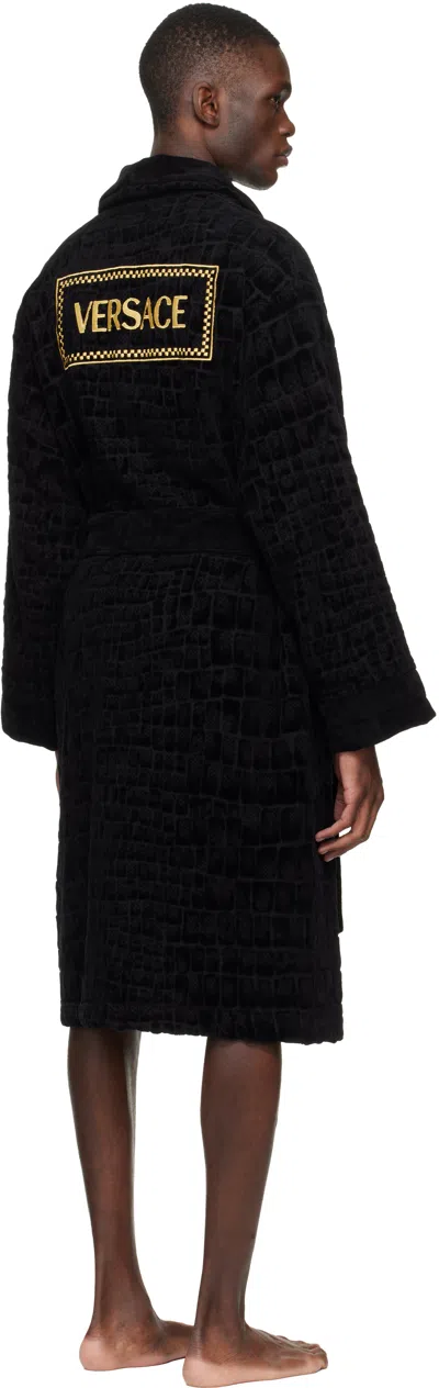 Versace Peignoir Icon In Black